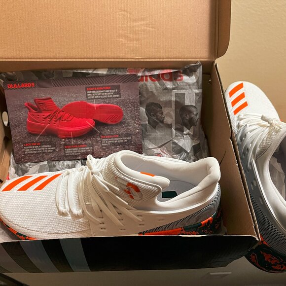 *BRAND NEW* Adidas SM D Lillard 3.0 March Madness Miami Hurricanes - Picture 5 of 5
